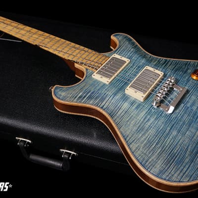 Knaggs Guitars Keya in Blue Marlin with T1 Top & Back w/ Pale Moon Ebony Fretboard image 5