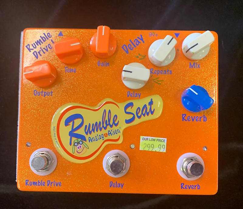 Analog Alien Rumble Seat Overdrive / Delay / Reverb Guitar | Reverb