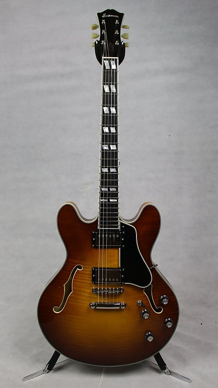 Eastman T486-GB Thinline Electric Guitar Goldburst w/ Case image 1