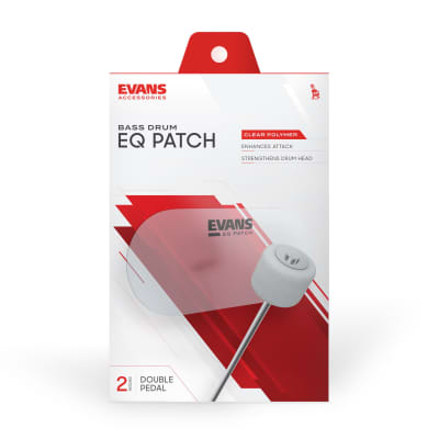 Evans EQ Patch, EQPC2 Bassdrum Patch double, clear - Accessory for Drumhead Bild 2