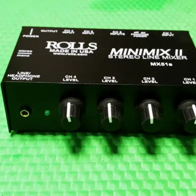 Rolls MX28 Stereo Mini-Mix VI 3-channel Stereo Line Mixer