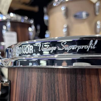 Sonor Vintage Series 12/14/18 Drum Set Kit in Rosewood Semi Gloss image 9