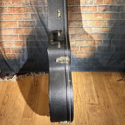 TKL ES-335 Style Hardshell Guitar Case - Black/Grey Fur image 4