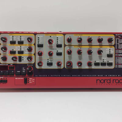 Nord Rack 2 16-Voice Rackmount Virtual Analog Synthesizer 1997 - 2003 - Red