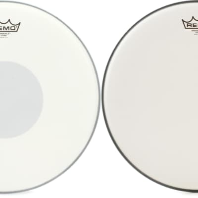 Remo Emperor X Coated Drumhead - 14 inch - with Black Dot  Bundle with Remo Ambassador Coated Drumhead - 14 inch image 1