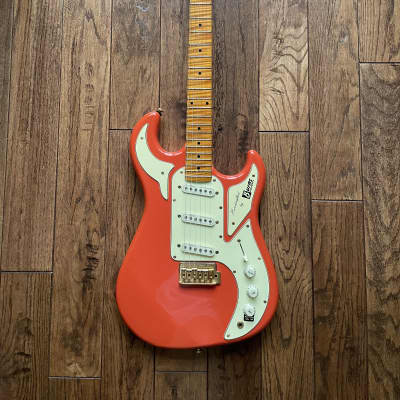 Burns of London Club Series Marquee Reissue Electric Guitar Red strat image 2