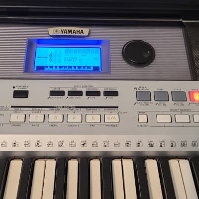 Yamaha PSR-I455 61-Key Pressure Sensitive Portable Keyboard - Grey