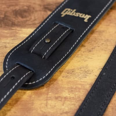 Gibson Nubuck Strap Black | Reverb