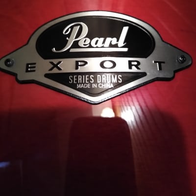 Pearl Export Series 12"(Diameter)X 8"(Depth) Tom With ISS Mount  Red (Cherry?) Lacquer image 2