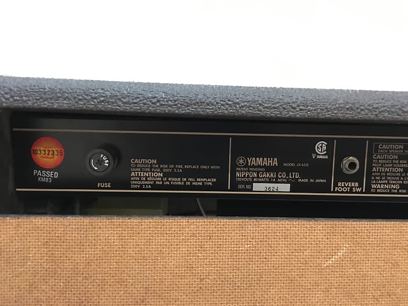 Yamaha JX Series 65D 1984 Brown Guitar Amp | Reverb