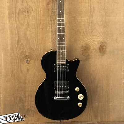 Donner DLP-124 Singlecut Electric Guitar Black w/ Gig Bag & Strap image 2
