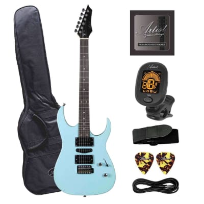 Artist SS45 Sonic Blue Electric Guitar & Accessories for sale