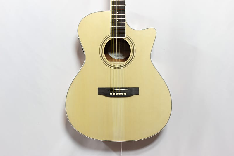 Nashville Guitar Works OM10CE Natural Reverb