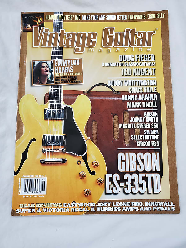 Vintage Guitar Magazine Back Issue January 2008 Reverb