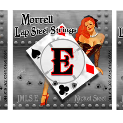 Morrell JMLS-E Premium 6-String Lap Steel Guitar Strings for E-Tuning (3 Pack) for sale