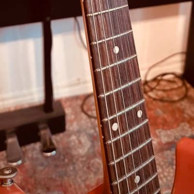 Haar Trad S Stratocaster 2018 - Fiesta Red Light Aged - Kloppmann Real 65 Set image 10