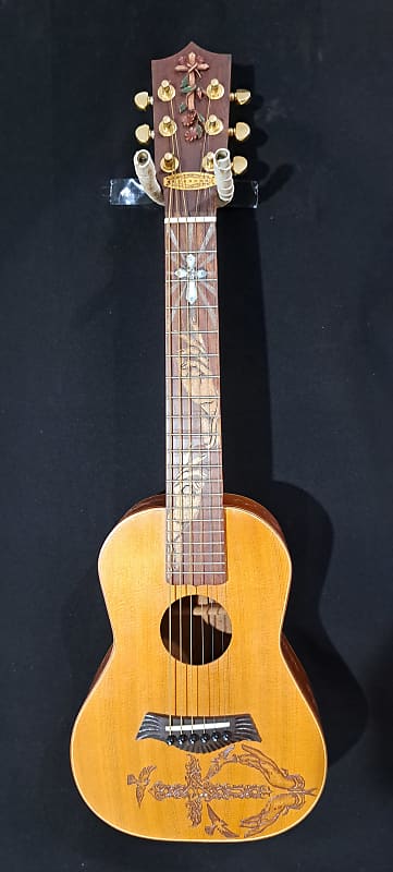 Blueberry  NEW IN STOCK Handmade GUITALELE  Acoustic Guitar - Ukulele Sized 6-String image 1