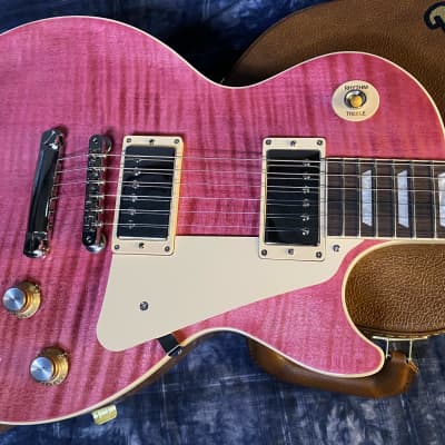 NEW!! 2023 Gibson Les Paul Standard '60s - Translucent Fuchsia - Killer Flame Top - Only 8.9lbs - Authorized Dealer - G02273 - Blem SAVE! image 4