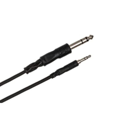Hosa Stereo Interconnect, 3.5 mm TRS to 1/4 in TRS, 10 Foot image 2