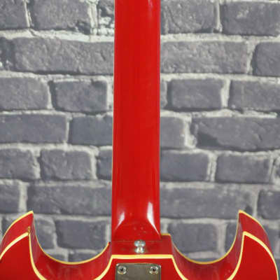 Teisco Silvertone 319-1461 Hollowbody Guitar 1960's-70's Red image 15
