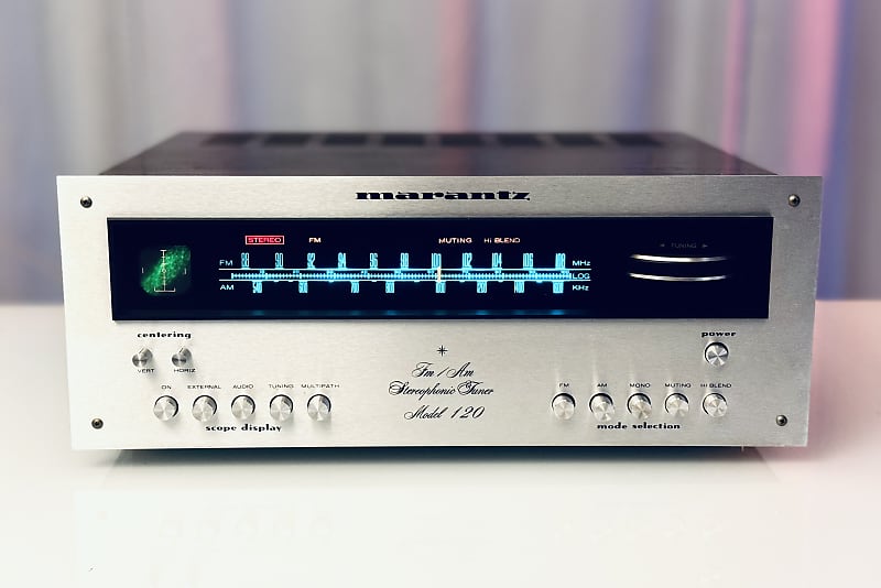 Vintage Marantz 120 Scope AM/FM Stereophonic Tuner - Serviced + Tested + LED  			