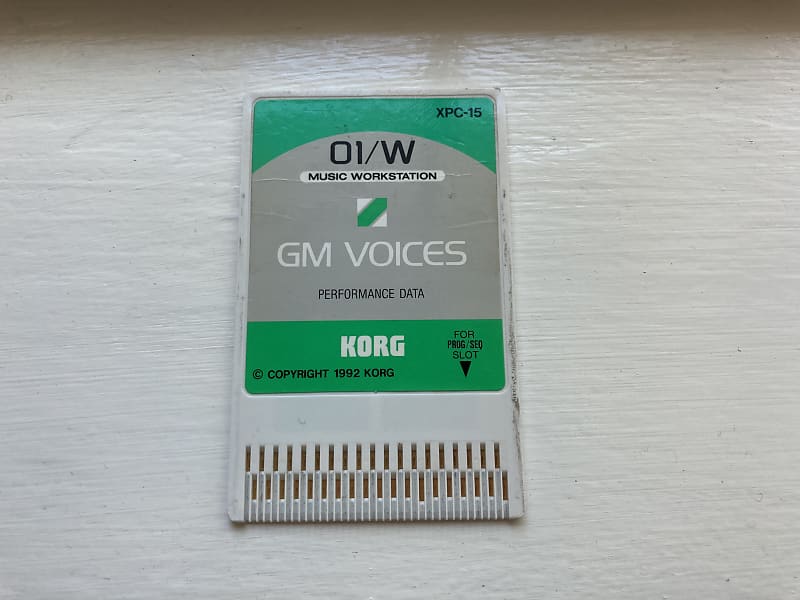 Rare Korg 01/W ROM Card XPC-15 “GM Voices”