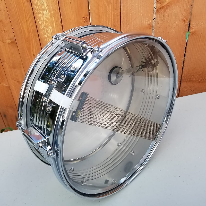 KIMA Aluminum Snare Drum Chrome 14x5.5 / Internal Muffler / Reverb