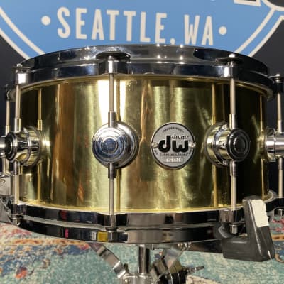 DW - 14x6.5" Collector's Series, Bell Brass Snare Drum, Immaculate 2015-2016 - Brass image 3