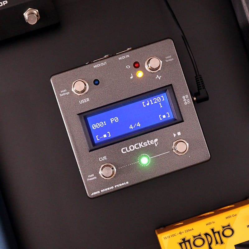 CLOCKstep Master MIDI Clock and Metronome Generator Pedal Reverb