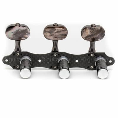NEW Gotoh KG01-CA Classical Guitar Tuners w/ Real Black Mother of Pearl Buttons image 3