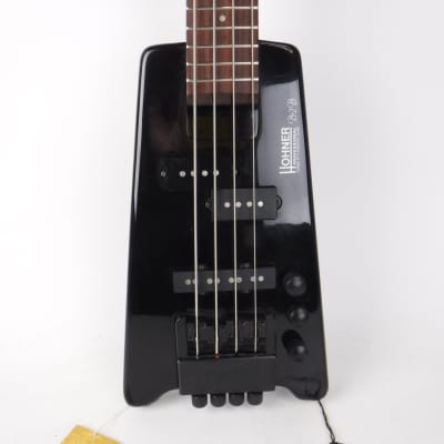 Used Hohner B2B Headless Bass Guitar Black image 2