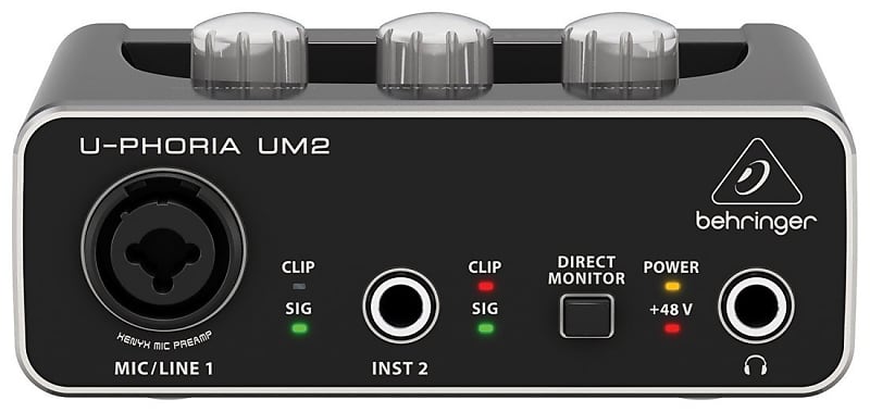Behringer - UM2 - U-PHORIA 2x2 USB Audio Interface image 1