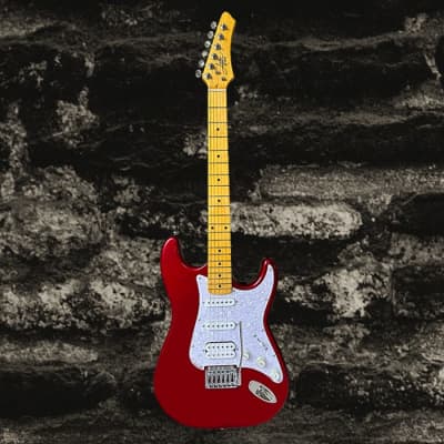 Aslin Dane AST -4   Canda apple red-with glossy maple fingerboard for sale