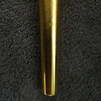 CONN 3 , brushed 24k gold plated trumpet mouthpiece image 1