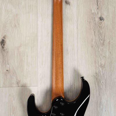 Suhr Custom Modern Carve Top HSH Guitar, Ebony Fretboard, Swamp Ash, Faded Trans Wine Red Burst image 5