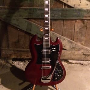 Vintage Lyle SG 1960s Electric Guitar in Heritage Cherry image 1
