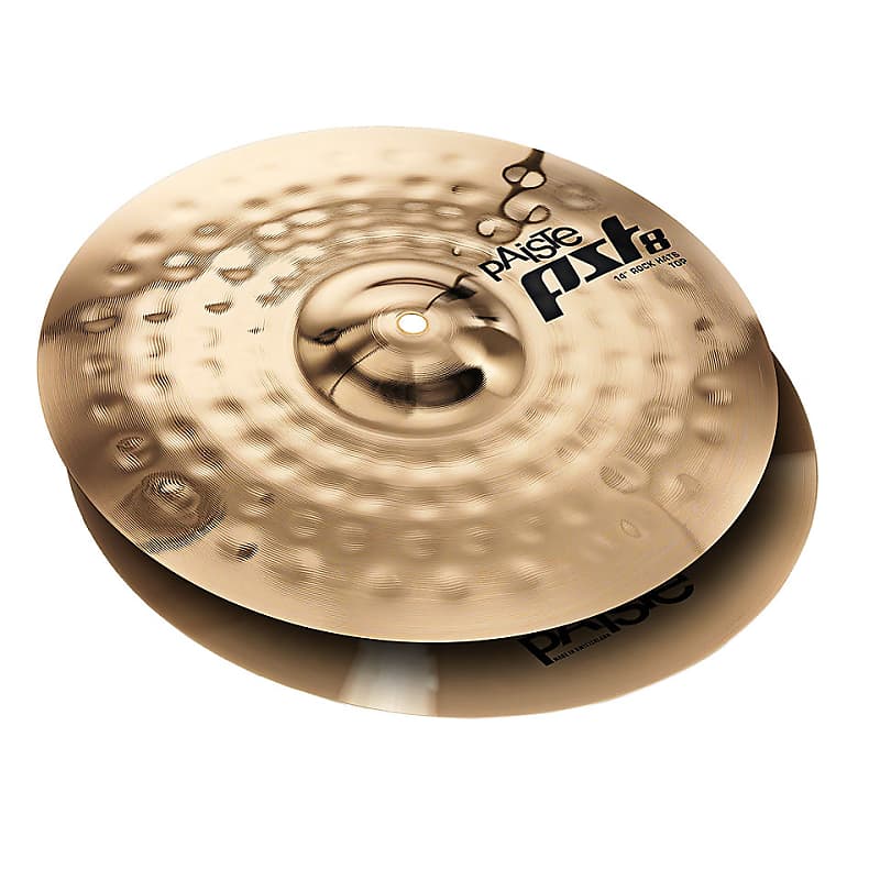 Paiste PST 8 14-Inch Reflector Rock Hat Cymbal Pair with Fairly Bright Sound Character (1803414) image 1