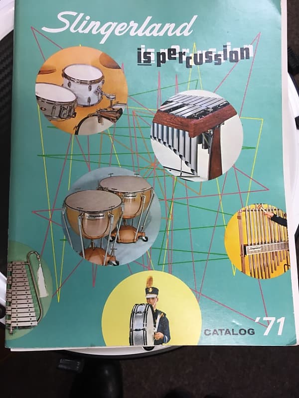 Slingerland 1971 Catalog 1971 Turquoise Reverb