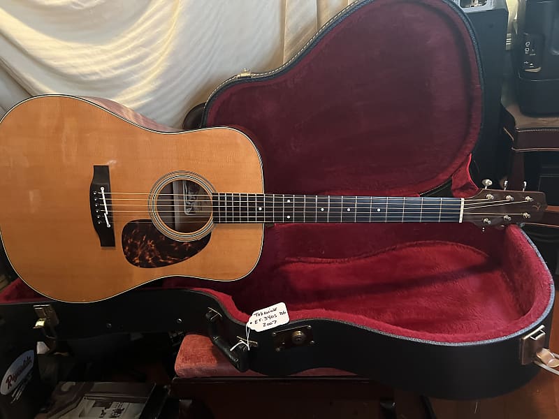 Takamine ef 340sbg acoustic guitar with hard shell case 2007 Reverb
