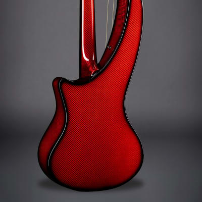 Emerald Synergy X7 | Carbon Fiber Parlor size travel Harp Guitar image 3
