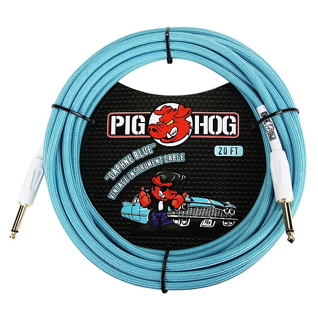 Pig Hog PCH20DB Vintage Series 1/4" TS Instrument Cable - 20' image 1