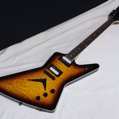 Dean Roberts ‎ All Cracked Medias DEAN ZX Quilt Maple electric GUITAR Trans Brazilia - Bolt-on