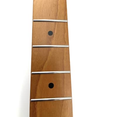 Geaux Guitar Tele Style Roasted Maple Neck w/ Rounded Fret Edges 2024 - Satin image 5