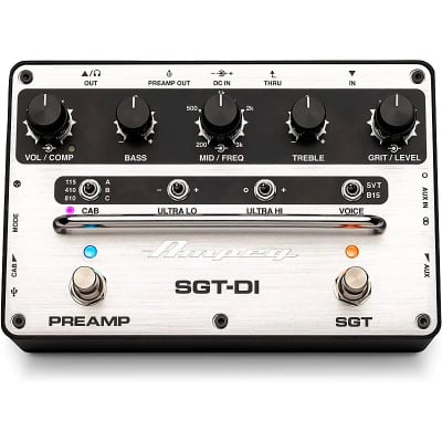 Reverb.com listing, price, conditions, and images for ampeg-sgt-di-bass-preamp-pedal-and-di