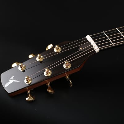 Avian Songbird Standard 3A Natural All-solid Handcrafted African Mahogany Acoustic Guitar image 5