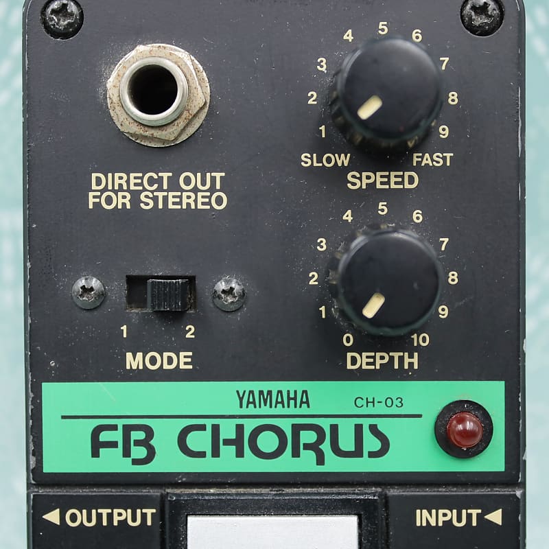 ギター YAMAHA FB CHORUS CH-03 Yamaha CH-01 Stereo Analog Chorus 1980s Vintage Guitar Pedal