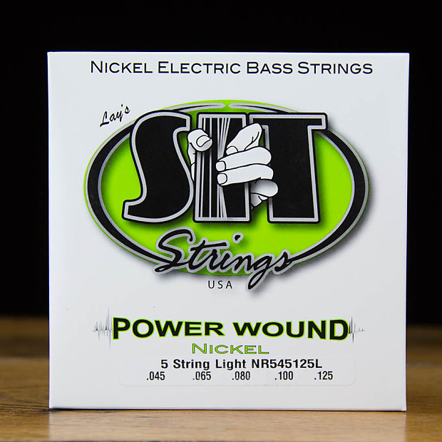 SIT NR545125L Power Wound Nickel 5-String Electric Bass Strings - Light (45-125) image 1