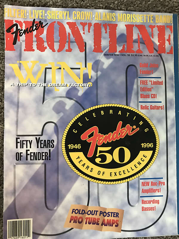 Fender 1996 50th Anniversary Winter Frontline Magazine Reverb