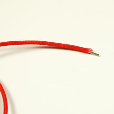 Single-Conductor Cloth-covered Guitar hookup Wire 26 AWG  6-Foot ,Red image 3