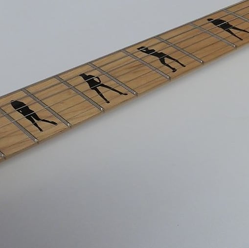 Sexy Girls Black Fretboard Stickers Inlay Fret Markers Guitar & Bass image 1